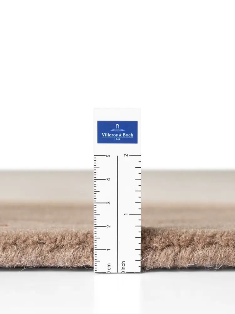 Wollen vloerkleed - Rowan Creme/Bruin Wollen vloerkleed - Rowan Creme/Bruin