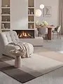 Wollen vloerkleed - Edmund Beige/Bruin