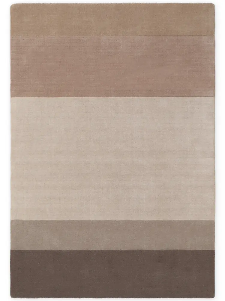 Wollen vloerkleed - Edmund Beige/Bruin Wollen vloerkleed - Edmund Beige/Bruin