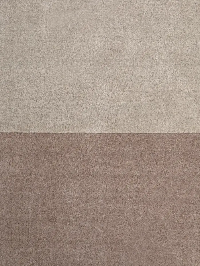 Wollen vloerkleed - Edmund Beige/Bruin Wollen vloerkleed - Edmund Beige/Bruin