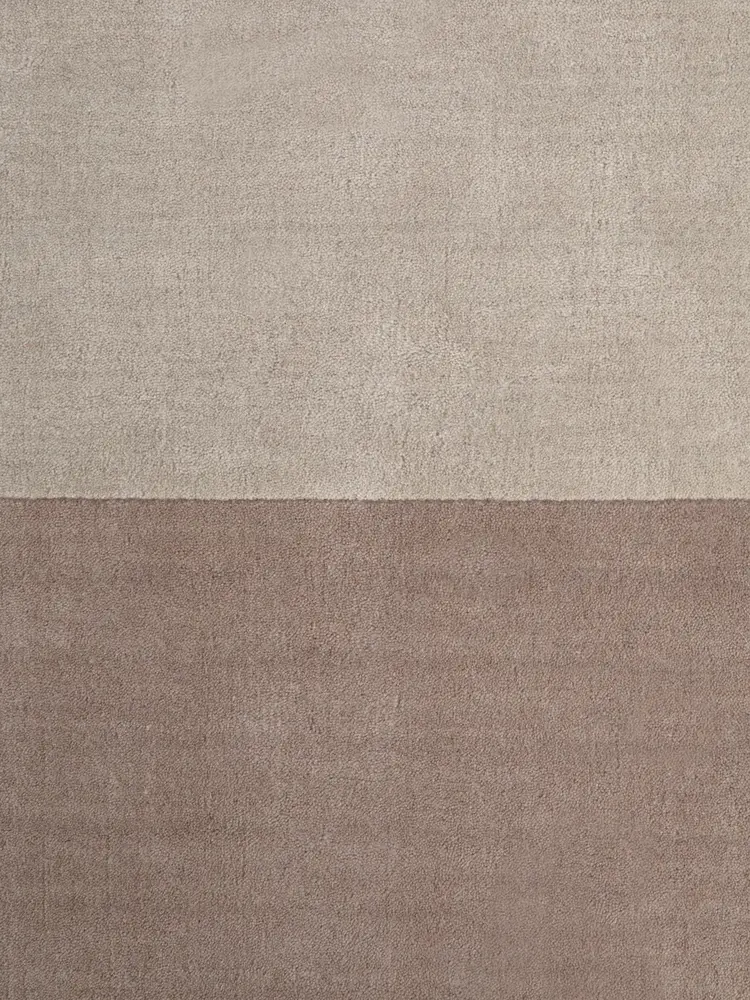 Wollen vloerkleed - Edmund Beige/Bruin Wollen vloerkleed - Edmund Beige/Bruin