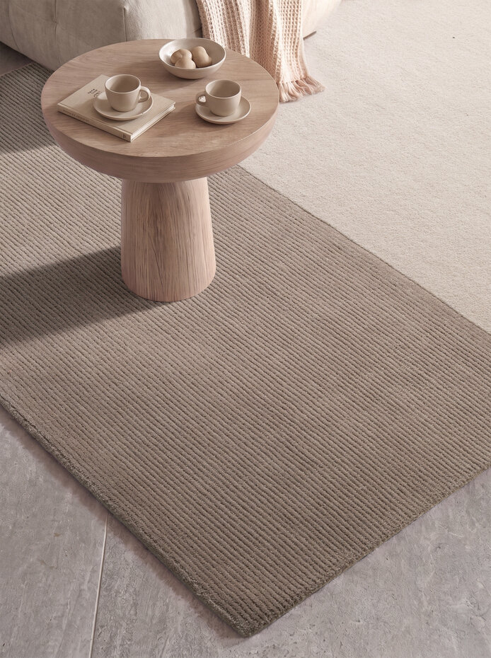 Wollen vloerkleed - Hugo Creme/Beige Wollen vloerkleed - Hugo Creme/Beige