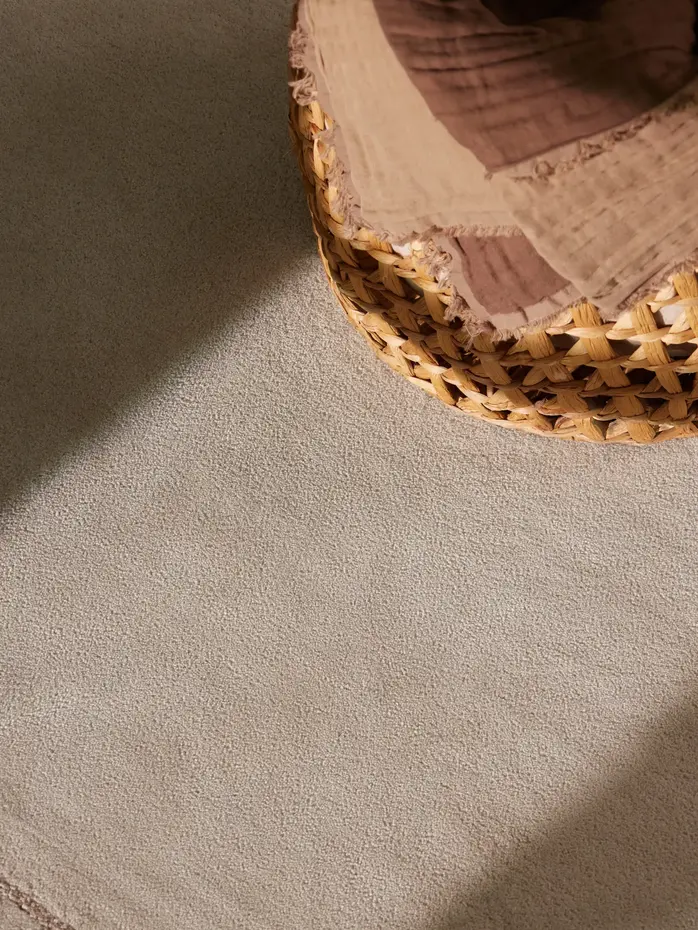 Wollen vloerkleed - Niko Creme/Bruin Wollen vloerkleed - Niko Creme/Bruin