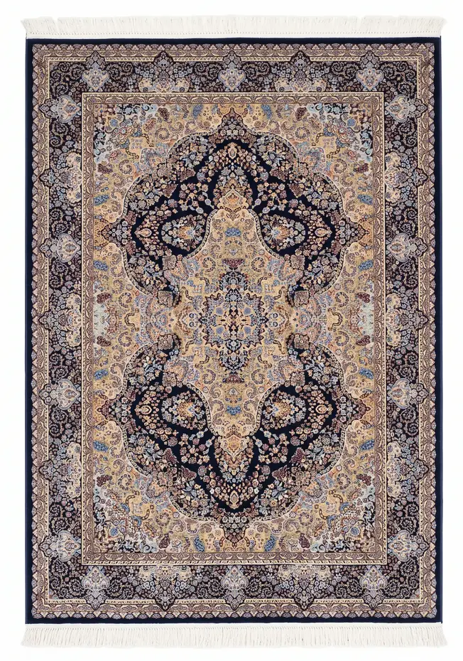Perzisch tapijt - Indiana Donkerblauw Perzisch tapijt - Indiana Donkerblauw
