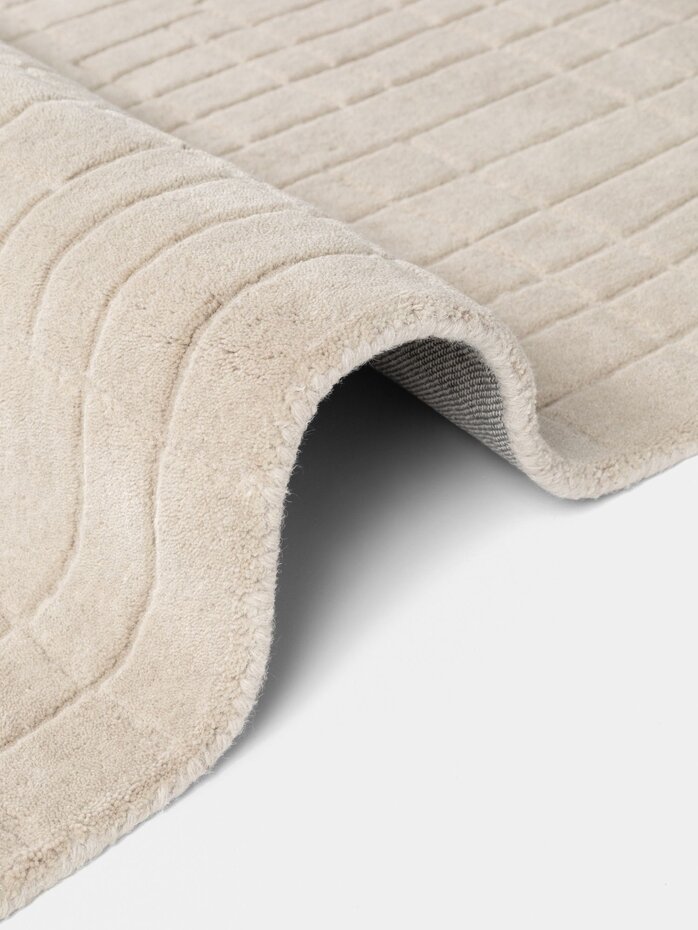 Wollen vloerkleed - Kenso Beige Wollen vloerkleed - Kenso Beige