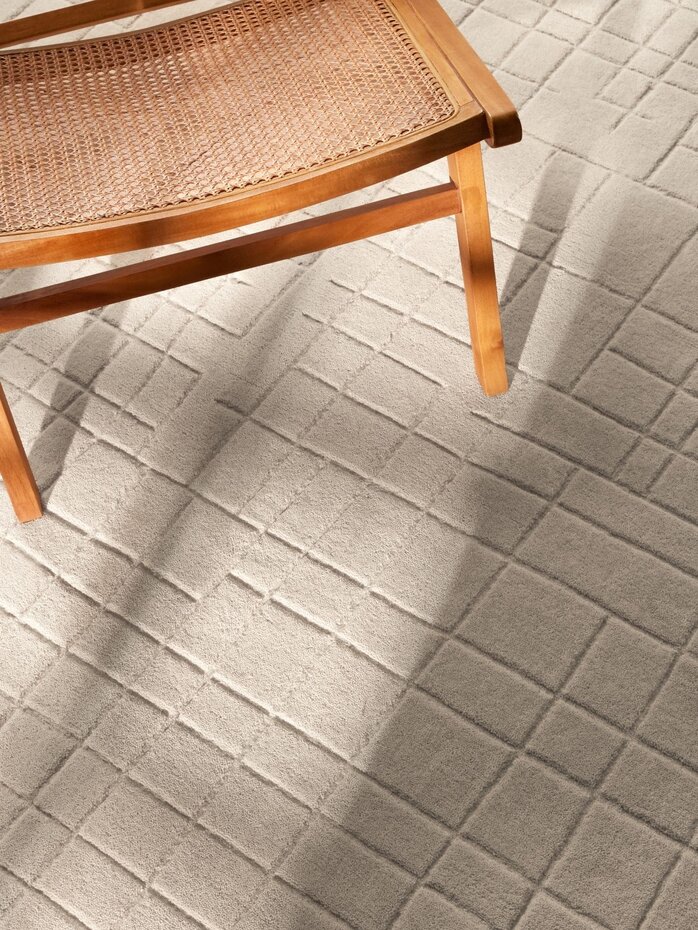 Wollen vloerkleed - Kenso Beige Wollen vloerkleed - Kenso Beige