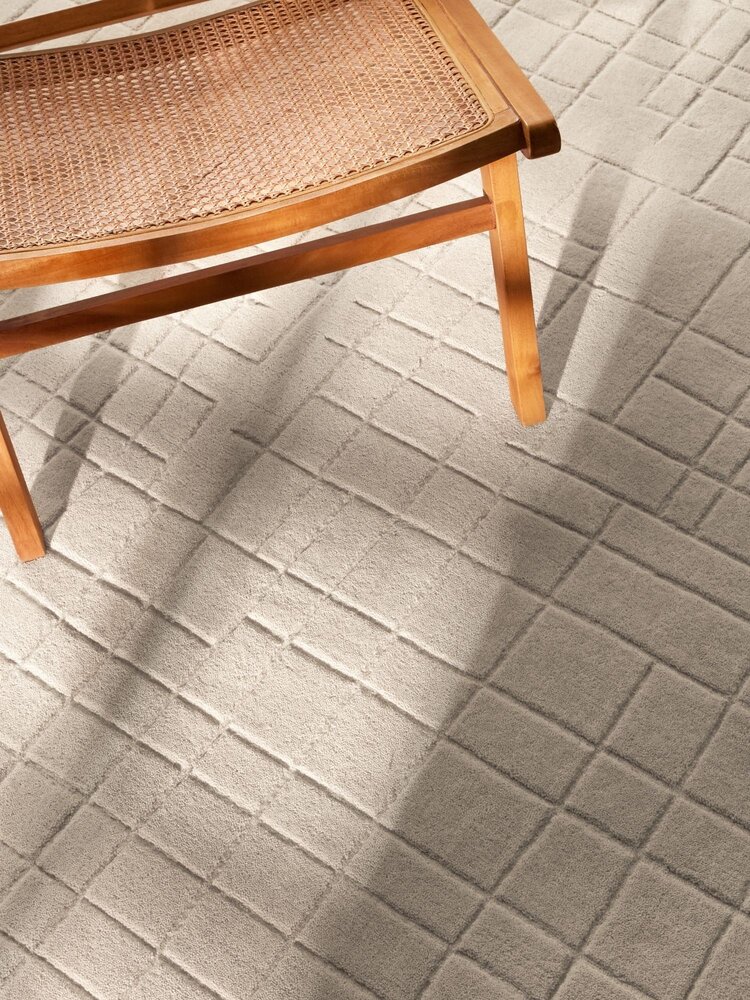 Wollen vloerkleed - Kenso Beige Wollen vloerkleed - Kenso Beige