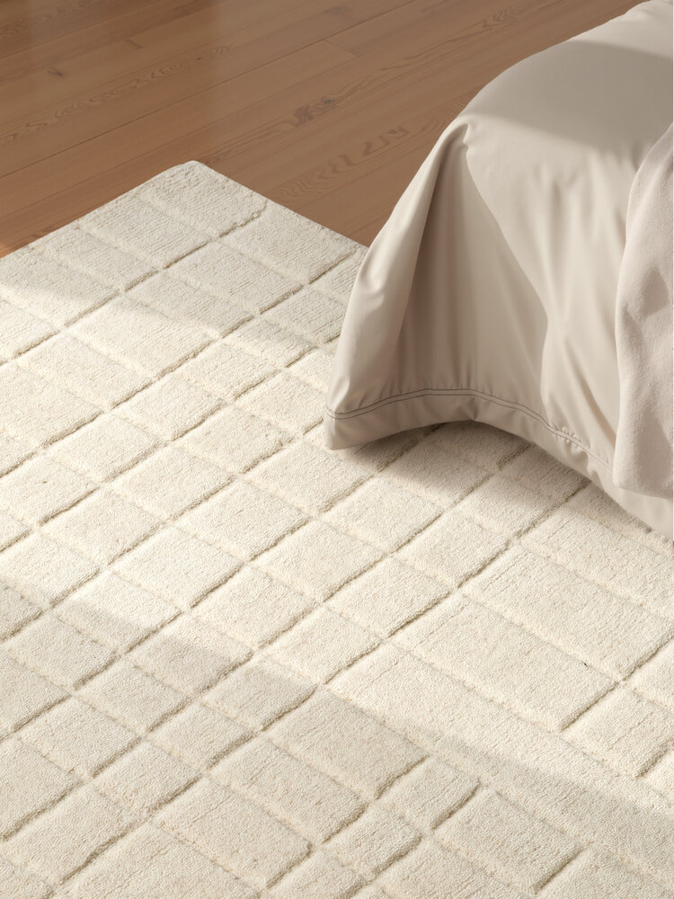 Wollen vloerkleed - Kenso Creme Wollen vloerkleed - Kenso Creme