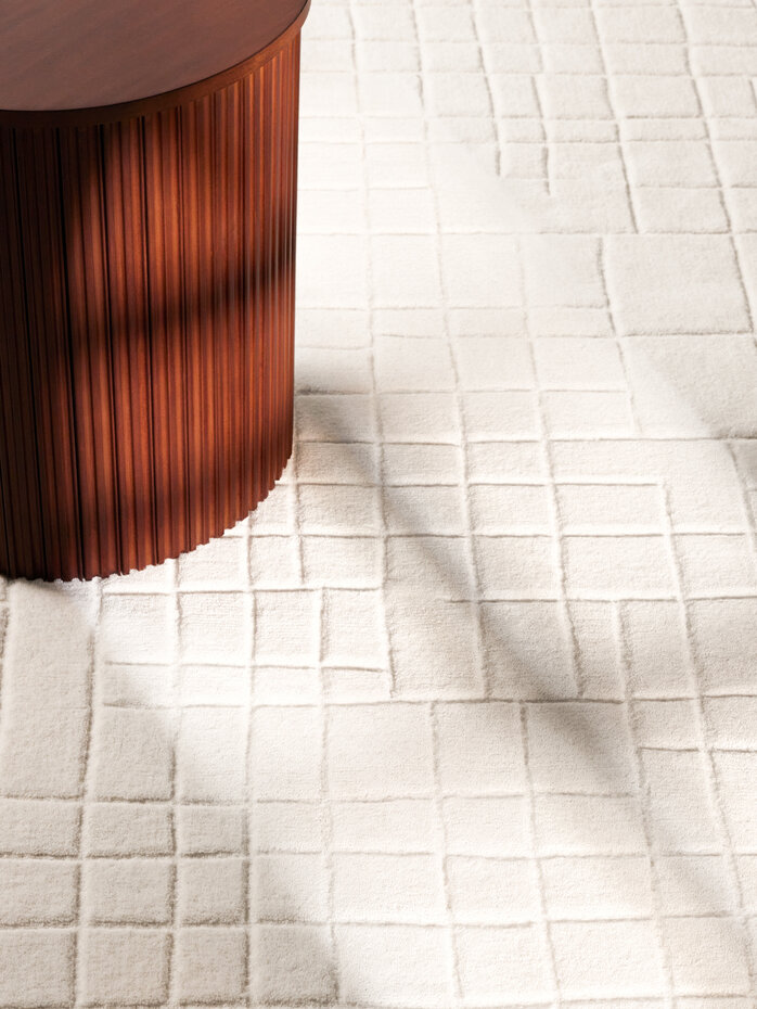 Wollen vloerkleed - Kenso Creme Wollen vloerkleed - Kenso Creme