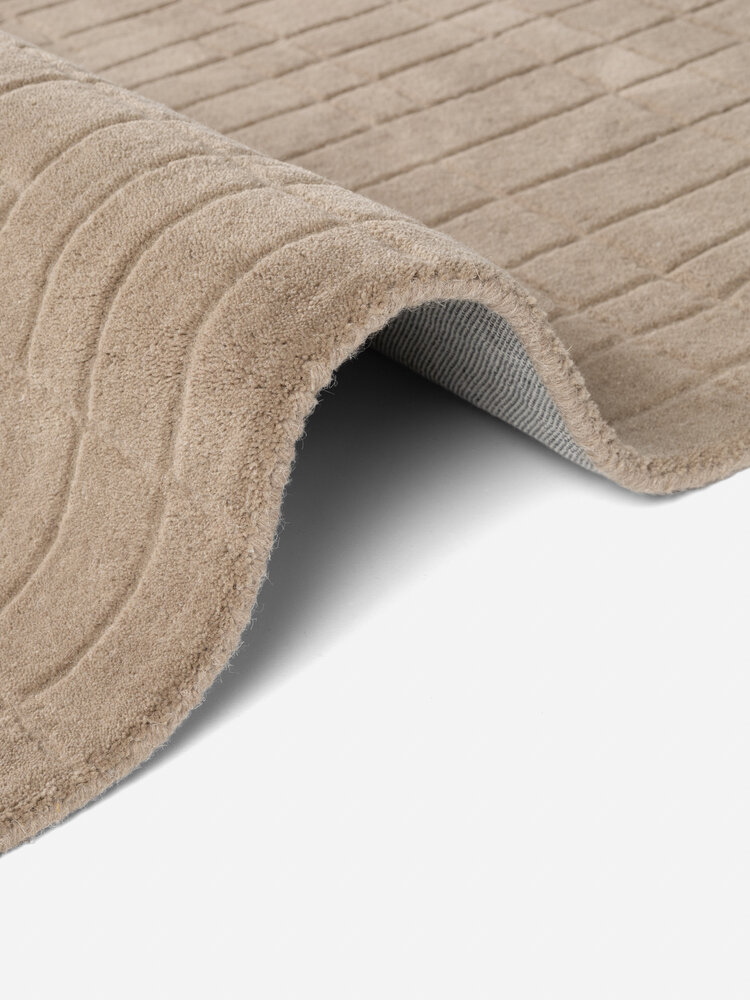 Wollen vloerkleed - Kenso Bruin Wollen vloerkleed - Kenso Bruin