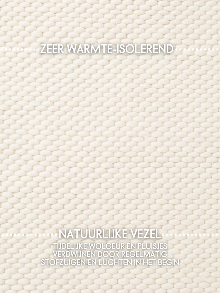 Rond wollen vloerkleed - Lyon Creme Rond wollen vloerkleed - Lyon Creme