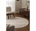 Rond wollen vloerkleed - Lyon Creme/Bruin