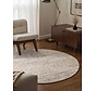 Rond wollen vloerkleed - Lyon Creme/Bruin