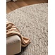 Rond wollen vloerkleed - Lyon Creme/Bruin Rond wollen vloerkleed - Lyon Creme/Bruin