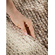 Rond wollen vloerkleed - Lyon Creme/Bruin Rond wollen vloerkleed - Lyon Creme/Bruin