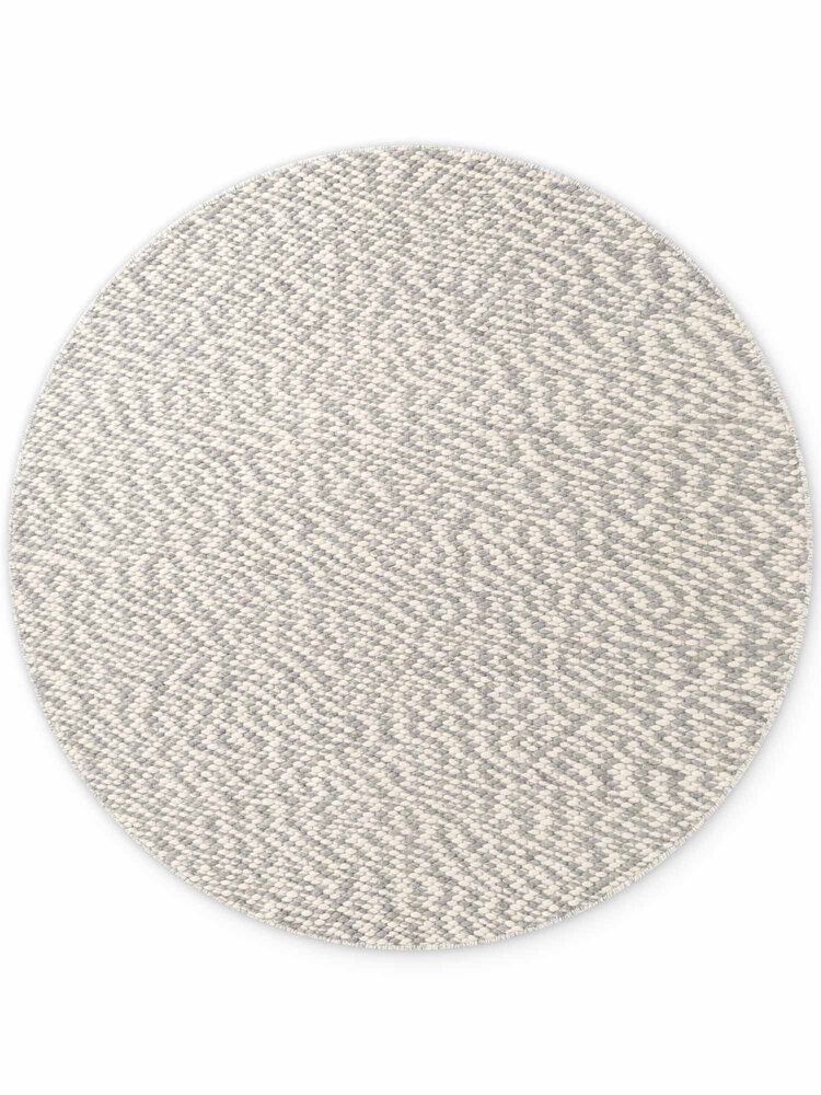 Rond wollen vloerkleed - Lyon Creme/Grijs Rond wollen vloerkleed - Lyon Creme/Grijs