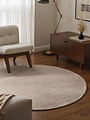 Rond wollen vloerkleed - Lyon Beige