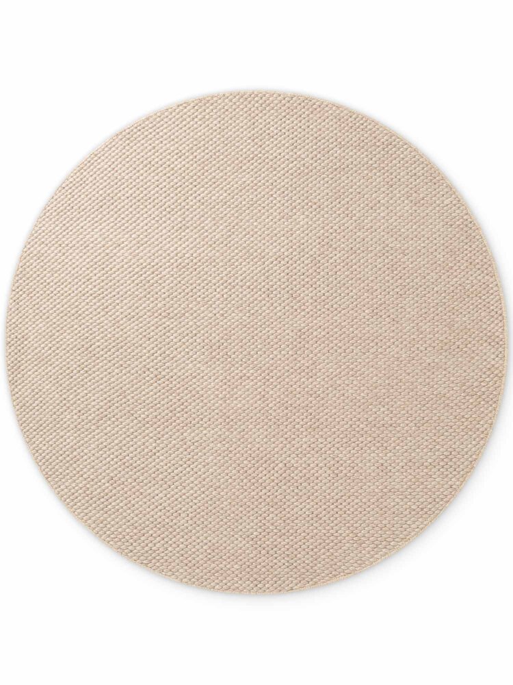 Rond wollen vloerkleed - Lyon Beige Rond wollen vloerkleed - Lyon Beige