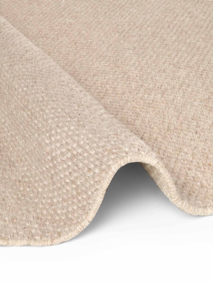 Rond wollen vloerkleed - Lyon Beige Rond wollen vloerkleed - Lyon Beige