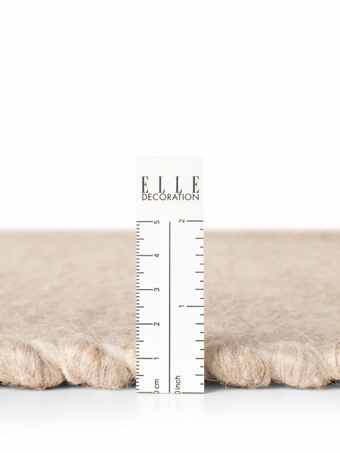 Rond wollen vloerkleed - Lyon Beige Rond wollen vloerkleed - Lyon Beige