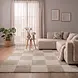 Modern vloerkleed - Mysa Checkerboard Beige Modern vloerkleed - Mysa Checkerboard Beige