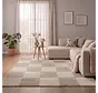 Modern vloerkleed - Mysa Checkerboard Beige
