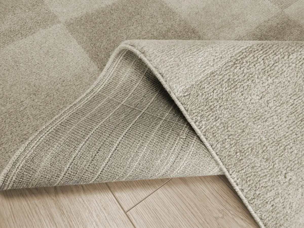Modern vloerkleed - Mysa Checkerboard Beige Modern vloerkleed - Mysa Checkerboard Beige