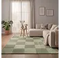 Modern vloerkleed - Mysa Checkerboard Groen