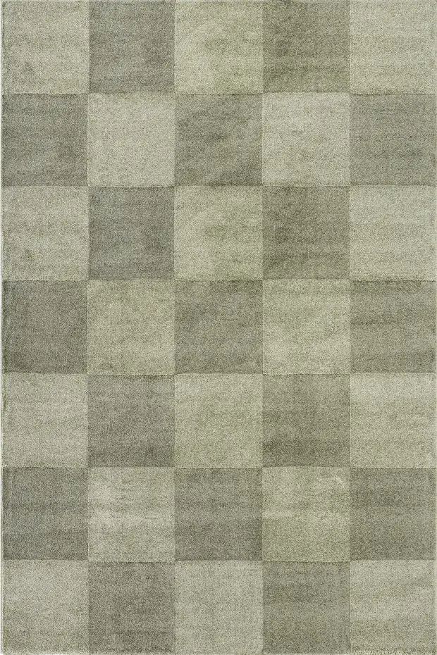 Modern vloerkleed - Mysa Checkerboard Groen