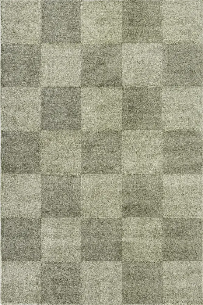 Modern vloerkleed - Mysa Checkerboard Groen