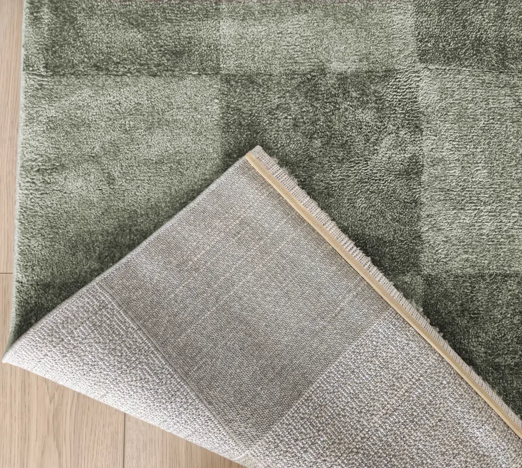 Modern vloerkleed - Mysa Checkerboard Groen