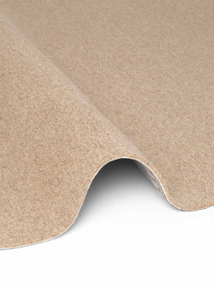 Rond wollen vloerkleed - Puristic Boucle Beige Rond wollen vloerkleed - Puristic Boucle Beige