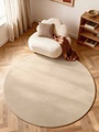 Rond wollen vloerkleed - Puristic Boucle Lichtbeige