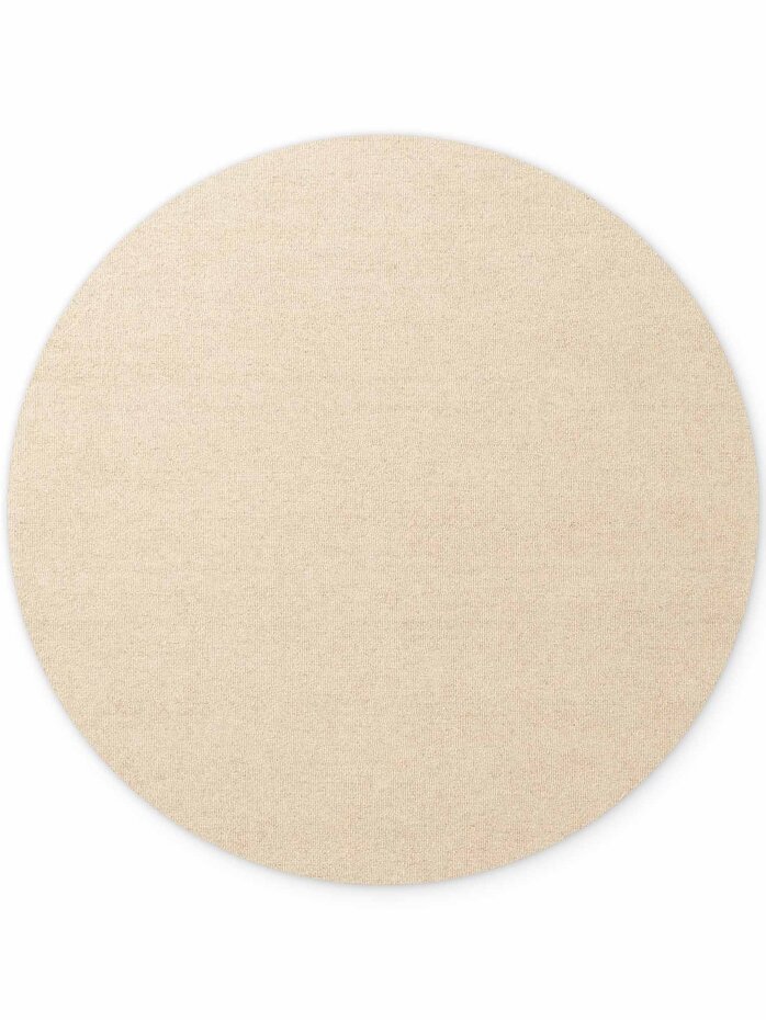 Rond wollen vloerkleed - Puristic Boucle Lichtbeige