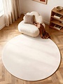 Rond wollen vloerkleed - Puristic Boucle Naturel Wit