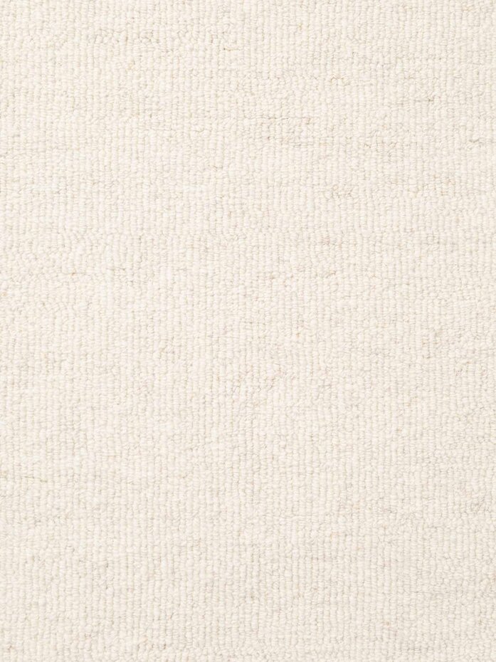 Rond wollen vloerkleed - Puristic Boucle Naturel Wit