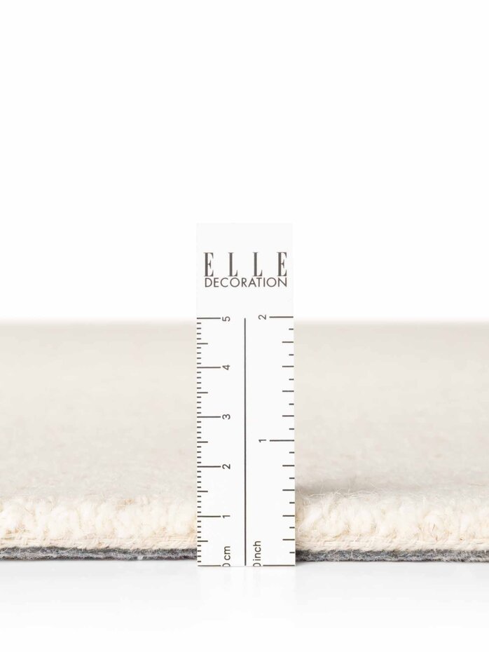 Rond wollen vloerkleed - Puristic Boucle Naturel Wit