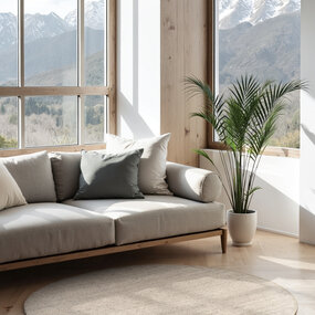 Rond handgeweven Jute vloerkleed - Bouclé Jaipur Wit