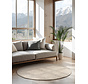 Rond handgeweven Jute vloerkleed - Bouclé Jaipur Wit