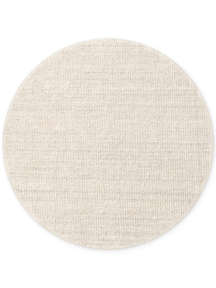 Rond handgeweven Jute vloerkleed - Bouclé Jaipur Wit