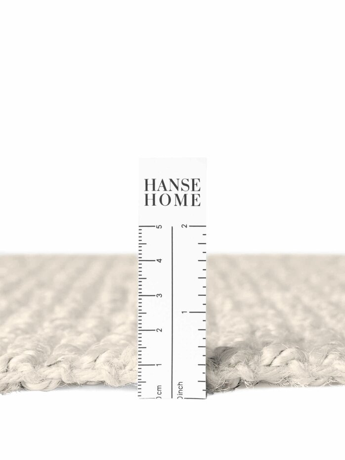 Rond handgeweven Jute vloerkleed - Bouclé Jaipur Wit