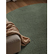Rond wollen japandi vloerkleed - Calmio Groen Rond wollen japandi vloerkleed - Calmio Groen