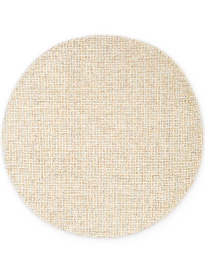Rond wollen vloerkleed - Eloise Lichtbruin
