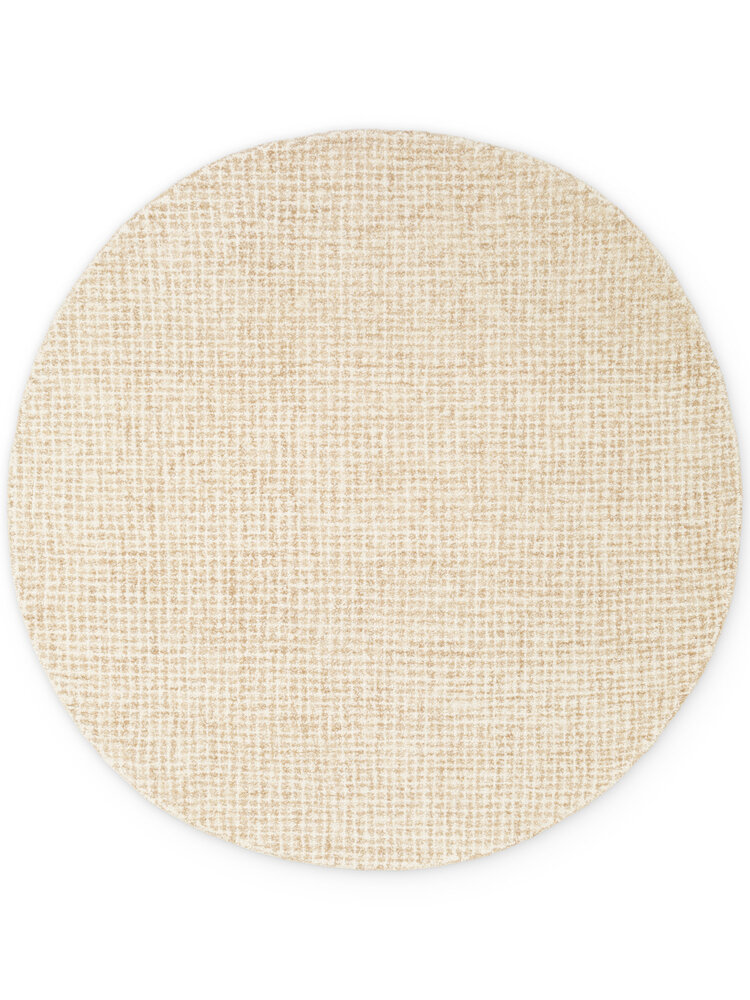 Rond wollen vloerkleed - Eloise Lichtbruin