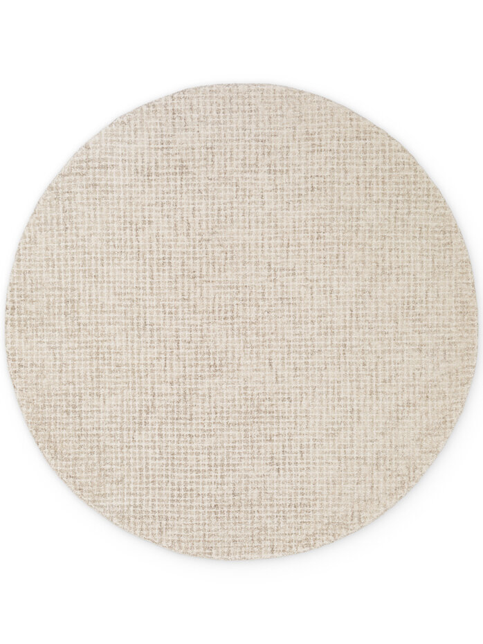 Rond wollen vloerkleed - Eloise Creme Grijs