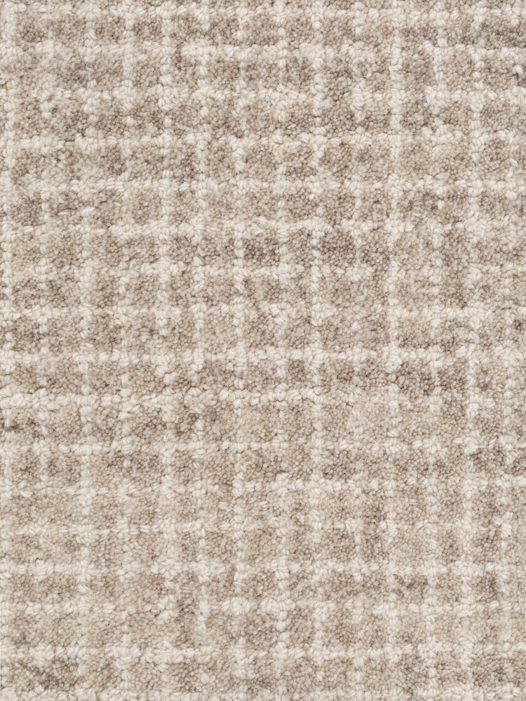 Rond wollen vloerkleed - Eloise Creme Grijs