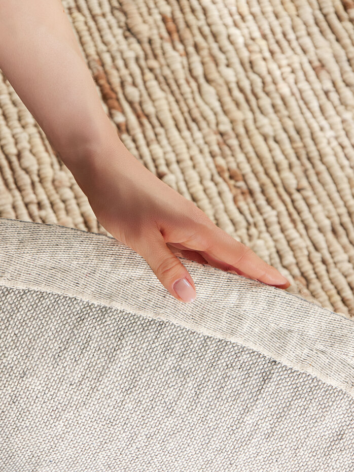 Rond wollen vloerkleed - Woolwich Creme/Multi Rond wollen vloerkleed - Woolwich Creme/Multi