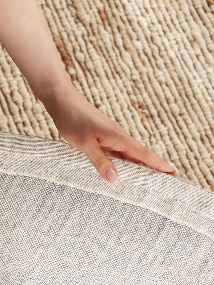 Rond wollen vloerkleed - Woolwich Creme/Multi Rond wollen vloerkleed - Woolwich Creme/Multi