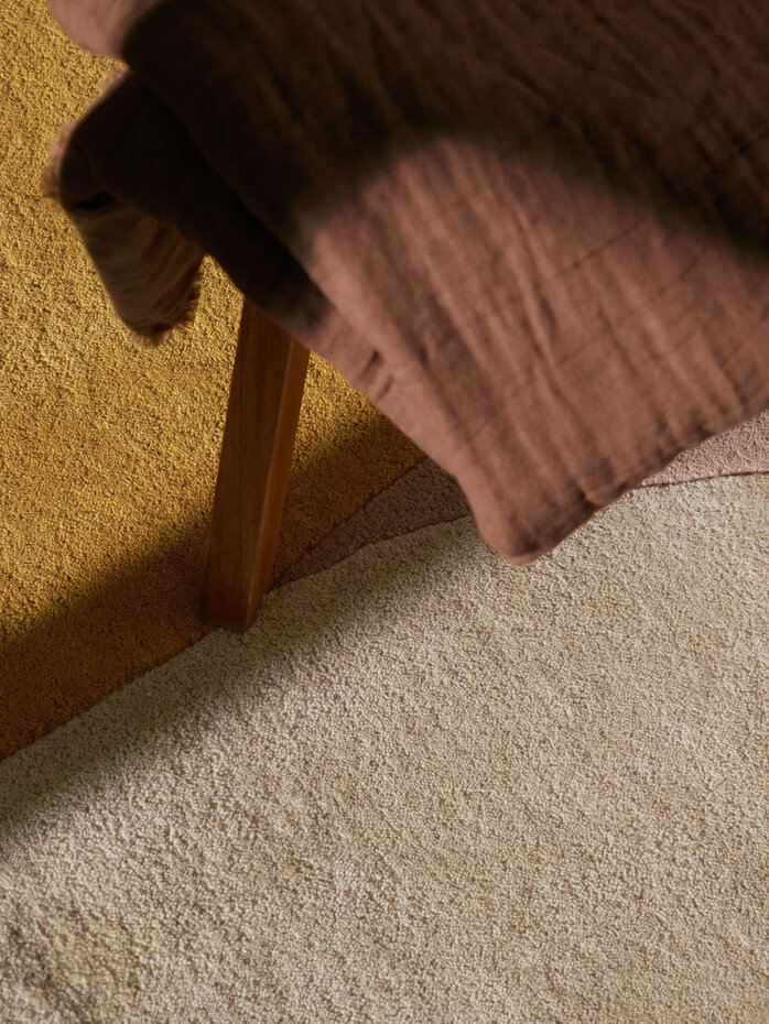Rond geometrisch wollen vloerkleed - Westminster Cecil Beige/Kleurrijk