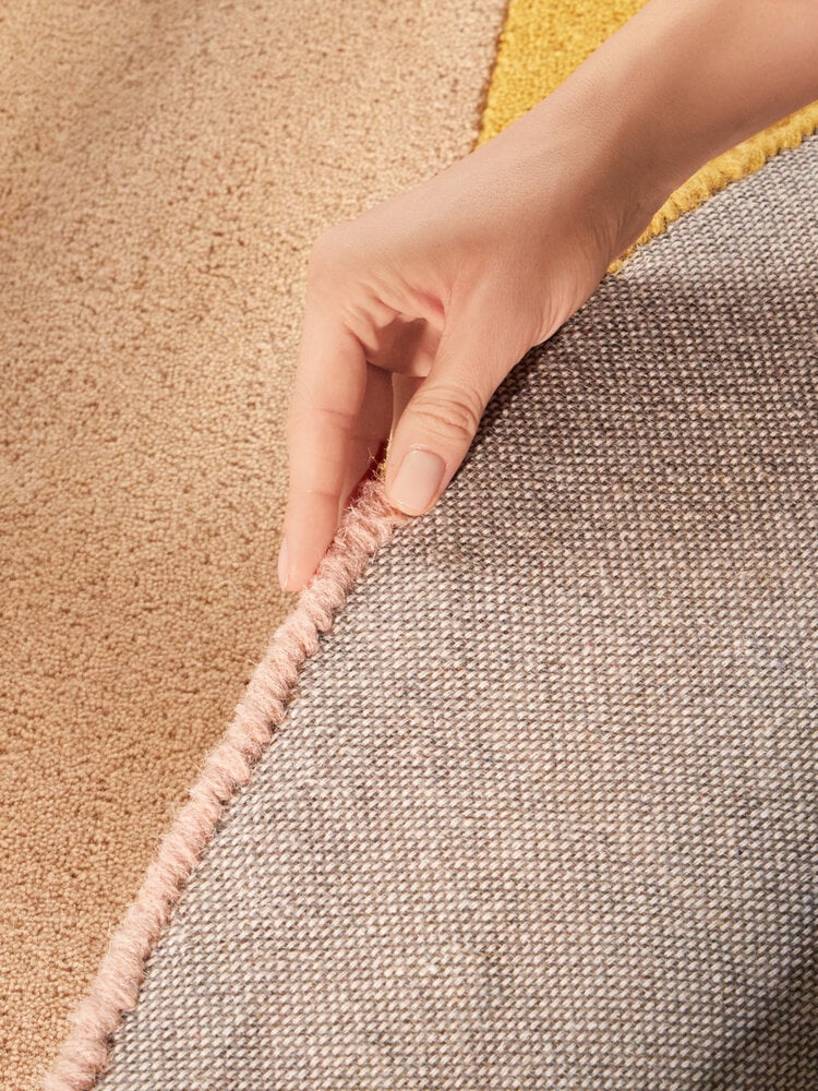 Rond geometrisch wollen vloerkleed - Westminster Curzon Creme/Kleurrijk